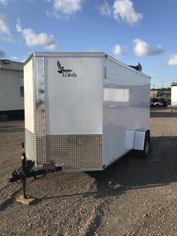 2019 Lark 6x12 VNose Single Axle Enclosed Cargo Trailer