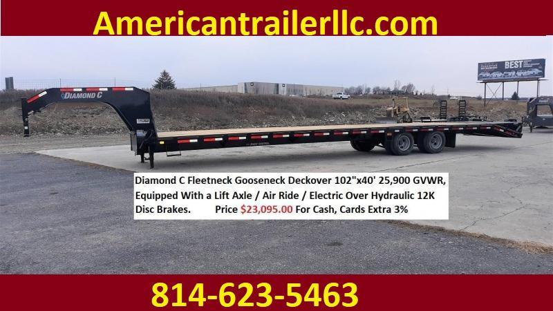 Diamond C Deckover Gooseneck 102"x32' 25K -Max Ramps -16" Engineered Beam Frame -12" Engineered Neck -10,000# Oil Bath Axles -16" Dual Nitrogen Filled Radial Tires Diamond C Deckover Gooseneck 102"x32' 25K -Max Ramps -16" Engineered Beam Frame -12" Engineered Neck -10,000# Oil Bath Axles -16" Dual Nitrogen Filled Radial Tires