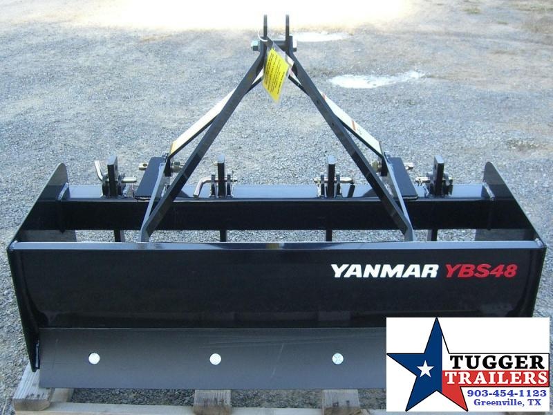 48" Yanmar (by Woods Equipment) 3-Point Tractor Box Scraper / Box Blade Model YBS48 48" Yanmar (by Woods Equipment) 3-Point Tractor Box Scraper / Box Blade Model YBS48
