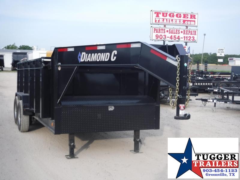 2019 Diamond C Trailers 82x14 14ft Black Gooseneck 2019 LPD Dump Trailer 2019 Diamond C Trailers 82x14 14ft Black Gooseneck 2019 LPD Dump Trailer