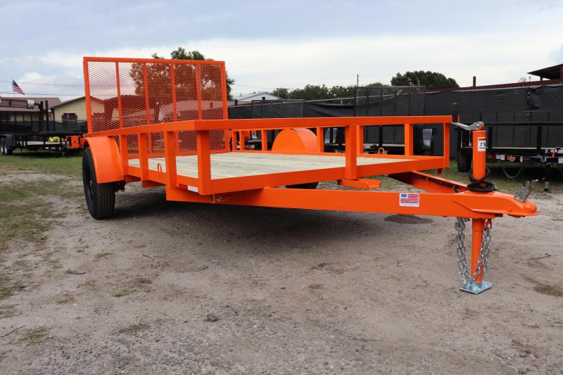 2020 AMP 76 X 12 Utility Trailer *SAFETY ORANGE 2020 AMP 76 X 12 Utility Trailer *SAFETY ORANGE
