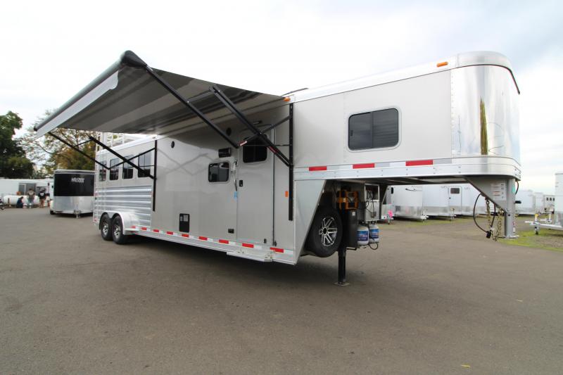 2019 Exiss 7410 - 4 Horse Trailer - 10' Short Wall Living Quarters - Fold Down Bunk - Onan Generator - Hay Rack - Ramp - Easy Care Flooring - Folding Rear Tack 2019 Exiss 7410 - 4 Horse Trailer - 10' Short Wall Living Quarters - Fold Down Bunk - Onan Generator - Hay Rack - Ramp - Easy Care Flooring - Folding Rear Tack
