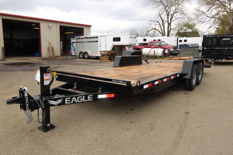 NEW 2019 Eagle BLACK HAWK SERIES 7' x 20' Tandem Axle 14k Tiltdeck Flatbed Trailer - Brakes on both Axles - 30" Steel Rear Approach - Cushioning Hydraulic Cylinder - New Over Center Latch with Release - 2" x 6" Fir Decking PRICE REDUCED BY $200 NEW 2019 Eagle BLACK HAWK SERIES 7' x 20' Tandem Axle 14k Tiltdeck Flatbed Trailer - Brakes on both Axles - 30" Steel Rear Approach - Cushioning Hydraulic Cylinder - New Over Center Latch with Release - 2" x 6" Fir Decking PRICE REDUCED BY $200