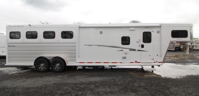 2019 Trails West Sierra 10' x 15' Living Quarters w/ Slide - 4 Horse Trailer PRICE REDUCED $1600- Drop Down Feed Doors - Hoof Grip Flooring 2019 Trails West Sierra 10' x 15' Living Quarters w/ Slide - 4 Horse Trailer PRICE REDUCED $1600- Drop Down Feed Doors - Hoof Grip Flooring