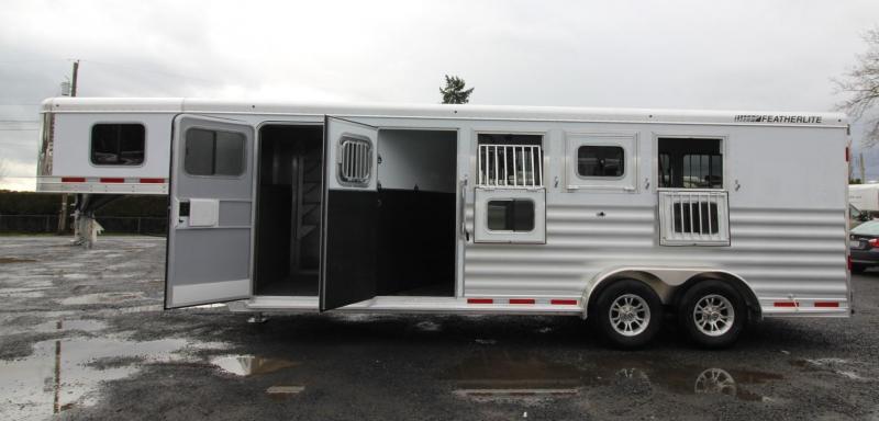 2020 Featherlite 7541 - Legend 4 Horse Trailer Large Dressing Room w/ Rear Tack - Jail Bar Dividers 2020 Featherlite 7541 - Legend 4 Horse Trailer Large Dressing Room w/ Rear Tack - Jail Bar Dividers