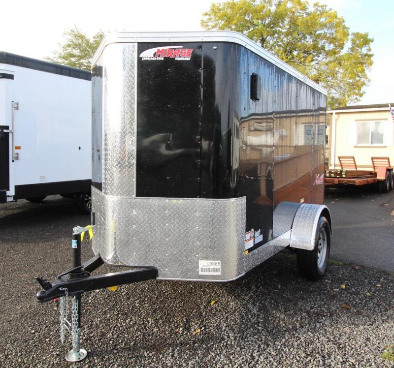2020 Mirage Xpres 5x8 Enclosed Cargo Trailer - Xtra package - Upgraded rear ramp door - V nose - Flat roof 2020 Mirage Xpres 5x8 Enclosed Cargo Trailer - Xtra package - Upgraded rear ramp door - V nose - Flat roof