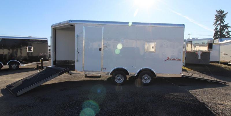2020 Mirage Extreme Sport Basic 8.5x20 - Beavertail - Crystal white exterior - Rear ramp door - 6" Extra height 2020 Mirage Extreme Sport Basic 8.5x20 - Beavertail - Crystal white exterior - Rear ramp door - 6" Extra height