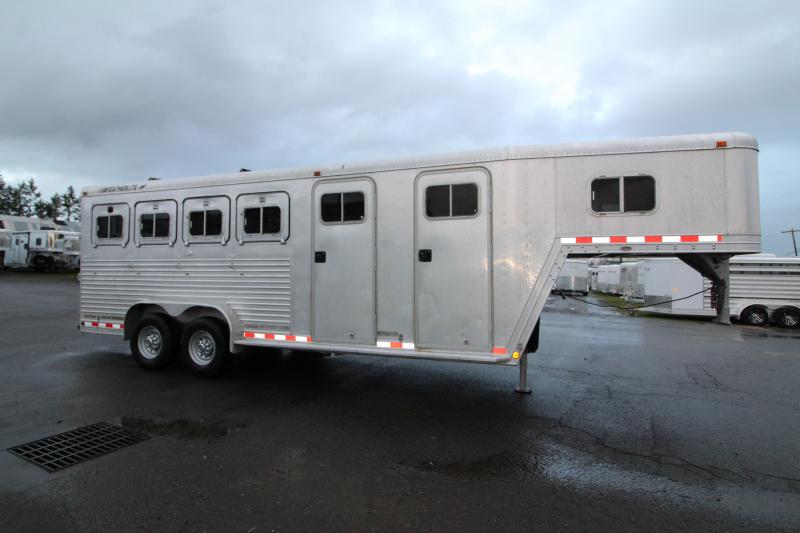 1995 Featherlite 8530 4 Horse Gooseneck- Unique Trailer! Reverse Load - Front Dressing Room - Mid Tack - All Aluminum 1995 Featherlite 8530 4 Horse Gooseneck- Unique Trailer! Reverse Load - Front Dressing Room - Mid Tack - All Aluminum