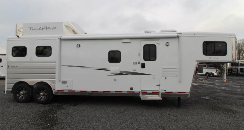2019 Trails West Sierra 11' x 15' Living Quarters PRICE REDUCED $1500 - 8' Wide 2 Horse Trailer - Hoof Grip Flooring 2019 Trails West Sierra 11' x 15' Living Quarters PRICE REDUCED $1500 - 8' Wide 2 Horse Trailer - Hoof Grip Flooring