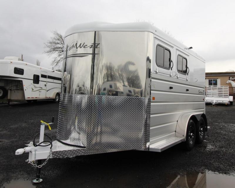 2020 Trails West Sierra II 2 Horse Trailer - Aluminum Skin Steel Frame - Convenience Package 2020 Trails West Sierra II 2 Horse Trailer - Aluminum Skin Steel Frame - Convenience Package