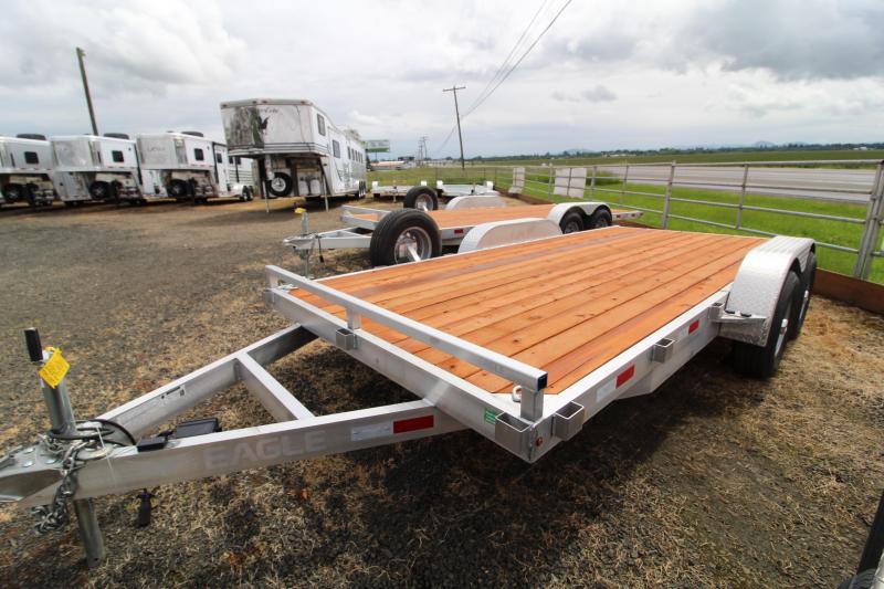 2020 Eagle 7' x 16' Aluminum Flatbed Trailer - Removable fender - Pressure treated wood decking- Extended ramps 2020 Eagle 7' x 16' Aluminum Flatbed Trailer - Removable fender - Pressure treated wood decking- Extended ramps