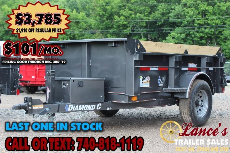 2019 DIAMOND C 60"x8' DUMP TRAILER 2019 DIAMOND C 60"x8' DUMP TRAILER