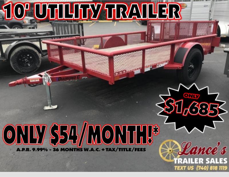 2018 Diamond C 2PSA 77"x10' Utility Trailer 2018 Diamond C 2PSA 77"x10' Utility Trailer