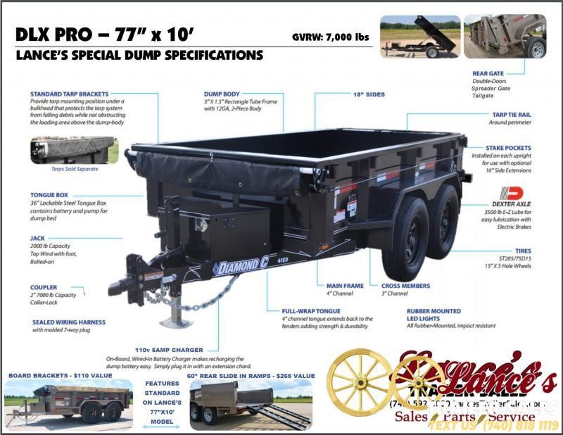 2019 Diamond C 77x10 Dump Trailer 2019 Diamond C 77x10 Dump Trailer