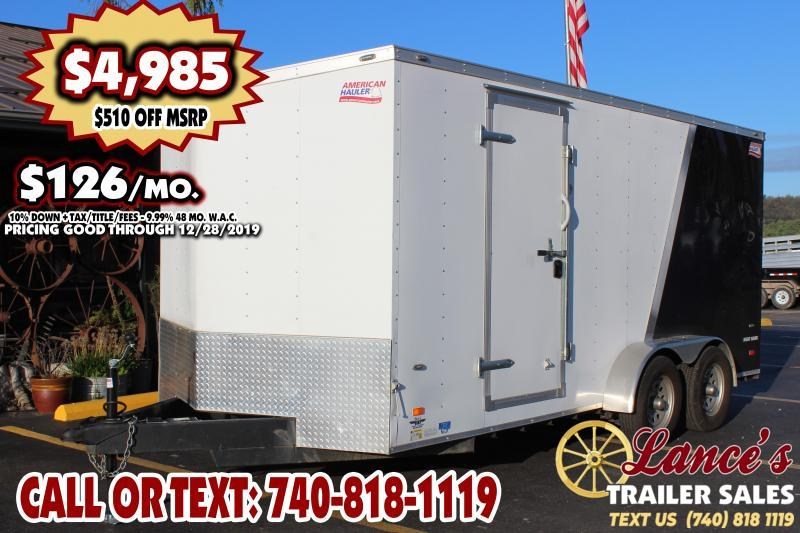 2019 American Hauler Industries 7Ft. x 16 Ft. Enclosed Cargo Trailer 2019 American Hauler Industries 7Ft. x 16 Ft. Enclosed Cargo Trailer