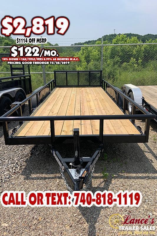 2019 Diamond C 83" x 16 Ft. TANDEM Axle Utility Trailer 2019 Diamond C 83" x 16 Ft. TANDEM Axle Utility Trailer