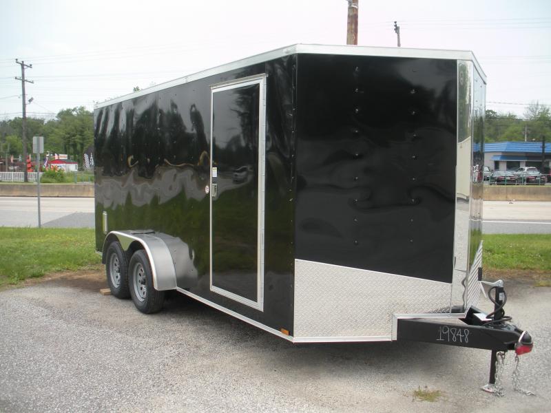 "HOT DEAL" 2020 Spartan 7' X 16' Black *6 D Rings* 2 Way Aluminum Side Vents Enclosed Cargo Trailer "HOT DEAL" 2020 Spartan 7' X 16' Black *6 D Rings* 2 Way Aluminum Side Vents Enclosed Cargo Trailer