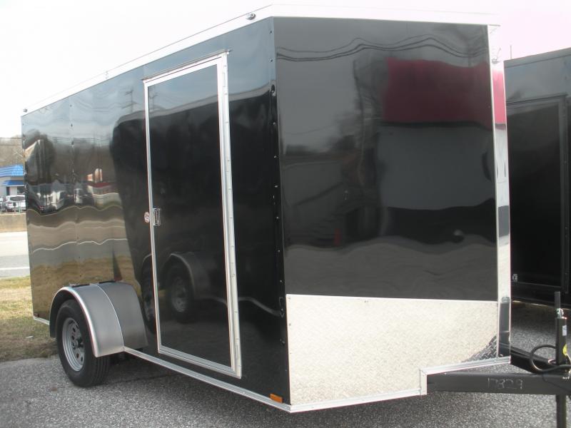 2020 Spartan 7' X 12' 3K Black Semi-Screwless with 4 D Rings Enclosed Cargo Trailer 2020 Spartan 7' X 12' 3K Black Semi-Screwless with 4 D Rings Enclosed Cargo Trailer
