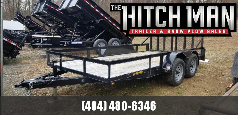 2018 Pequea Used 80" x 14 open landscape Utility Trailer 2018 Pequea Used 80" x 14 open landscape Utility Trailer