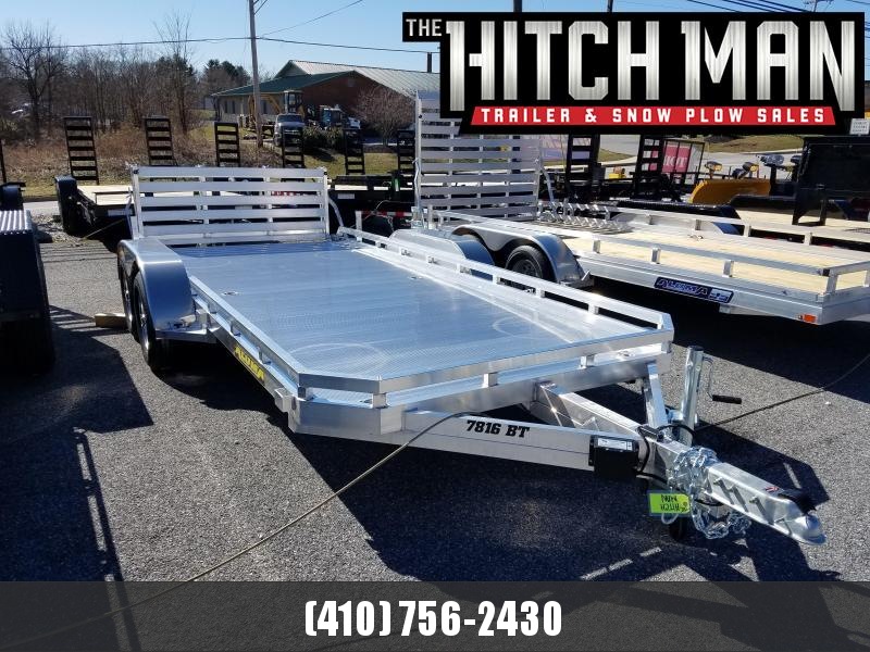 6.5' x 16' ALUMA 7816 Utility Trailer 7K 6.5' x 16' ALUMA 7816 Utility Trailer 7K