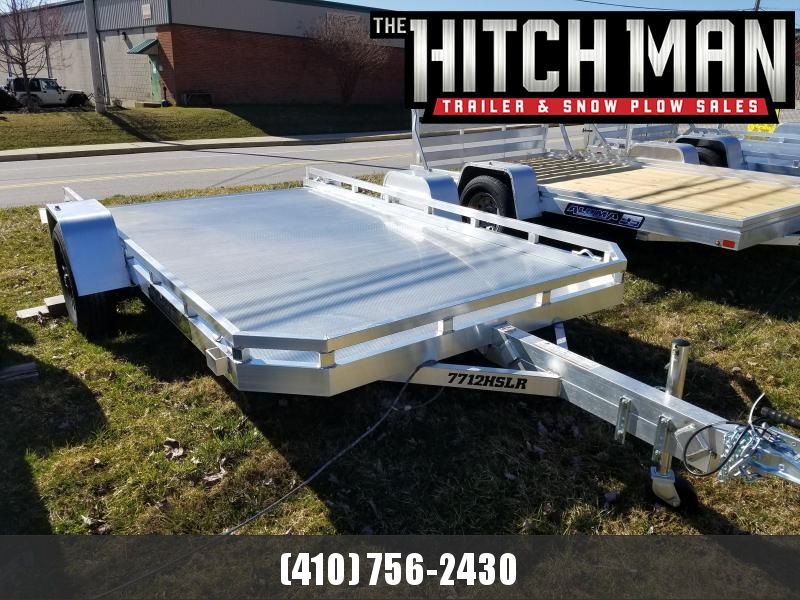 6.5' x 12' ALUMA 7712HSLR 25th Anniversary Edition Aluminum Utility Trailer with Slide Out Ramp 3K 6.5' x 12' ALUMA 7712HSLR 25th Anniversary Edition Aluminum Utility Trailer with Slide Out Ramp 3K