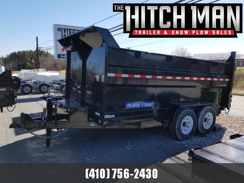 7 x 14 Sure-Trac High Side Dump Trailer 14k Scissor Hoist 7 x 14 Sure-Trac High Side Dump Trailer 14k Scissor Hoist