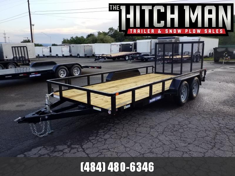 Sure-Trac 7 x 16 Tube Top Utility 7k Tandem Sure-Trac 7 x 16 Tube Top Utility 7k Tandem