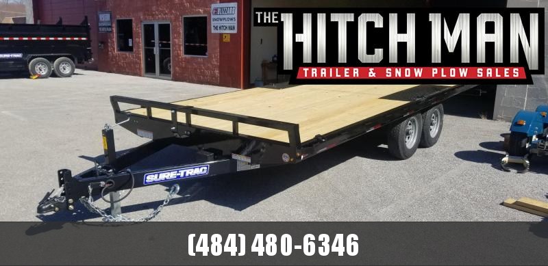 Sure-Trac 8.5 x 20 Flat Deck Deckover 10k Sure-Trac 8.5 x 20 Flat Deck Deckover 10k