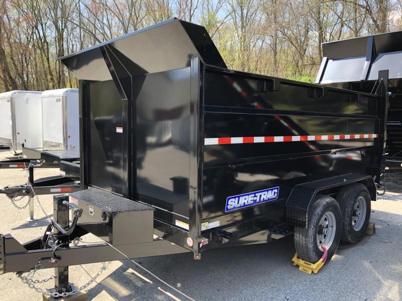 Sure-Trac 82in x 12 LP Scissor Dump 4ft Side 14k Sure-Trac 82in x 12 LP Scissor Dump 4ft Side 14k