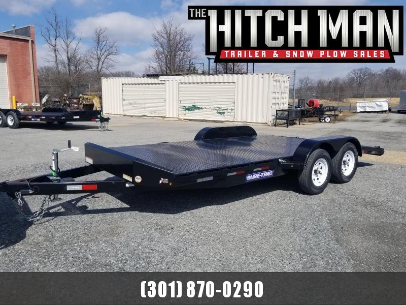 7 x 18 Sure Trac Steel Deck Car Hauler 7k 7 x 18 Sure Trac Steel Deck Car Hauler 7k