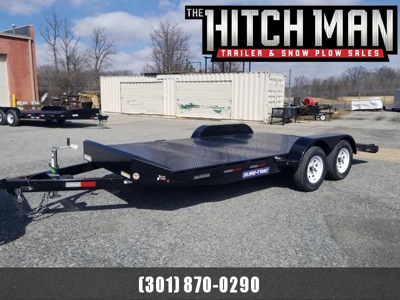 7 x 18 Sure Trac Steel Deck Car Hauler 7k 7 x 18 Sure Trac Steel Deck Car Hauler 7k