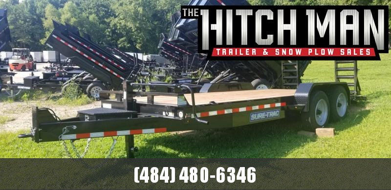 7 x 18 Sure-Trac Equipment Trailer 14k 7 x 18 Sure-Trac Equipment Trailer 14k