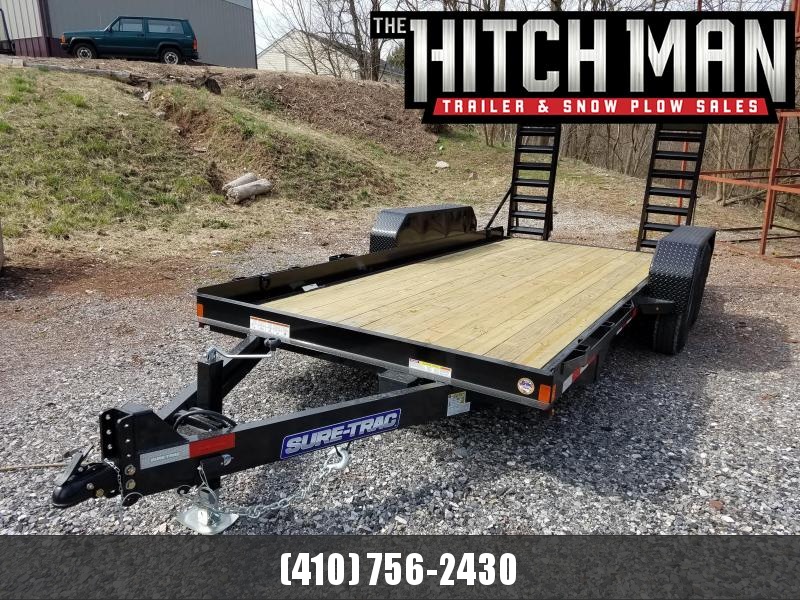 7 x 16 Sure-Trac Skid Steer Equipment Trailer 14K 7 x 16 Sure-Trac Skid Steer Equipment Trailer 14K
