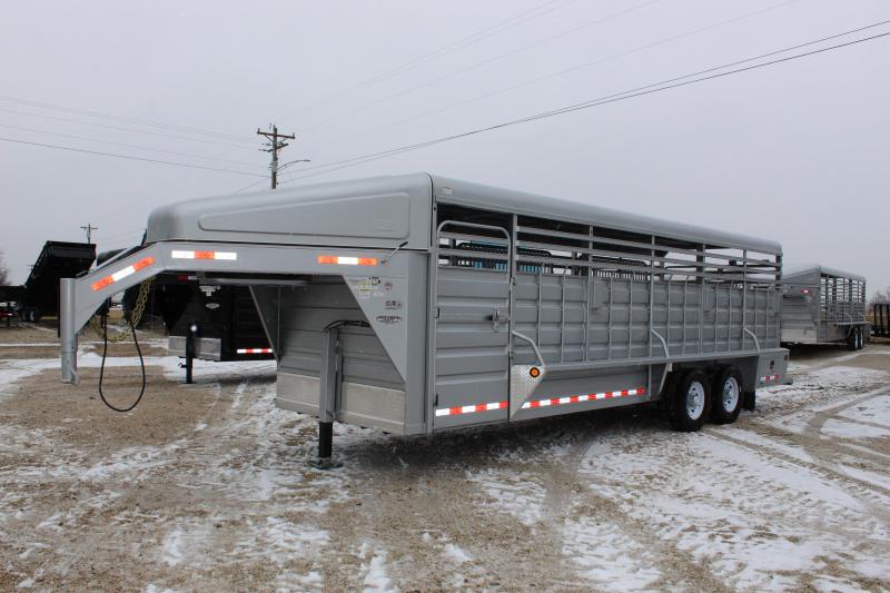 2020 Gr Trailers 6 8x24 Gooseneck Livestock Trailer Stock
