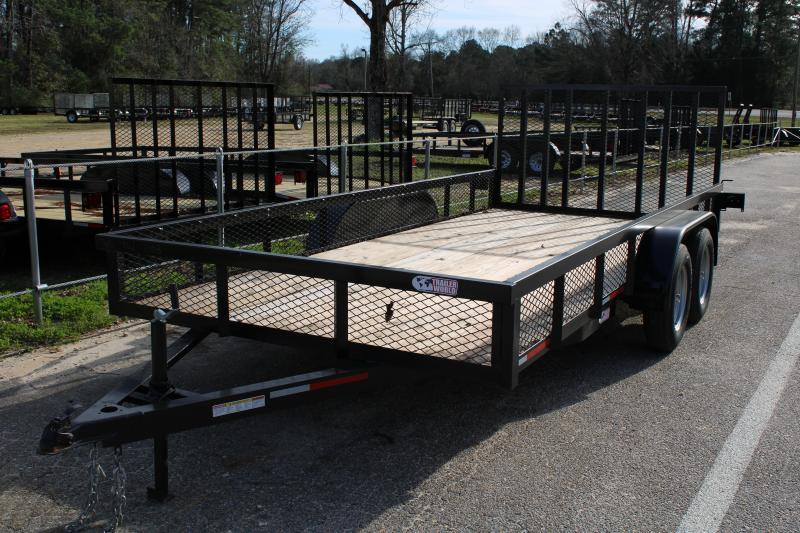 Trailer World 7'X16' 7K Utility Trailer W/ 1' Mesh Sides Trailer World 7'X16' 7K Utility Trailer W/ 1' Mesh Sides