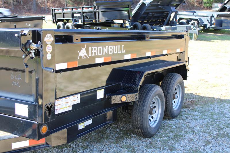 Iron Bull 6' X 12' Tandem Axle 10K Dump Trailer Iron Bull 6' X 12' Tandem Axle 10K Dump Trailer