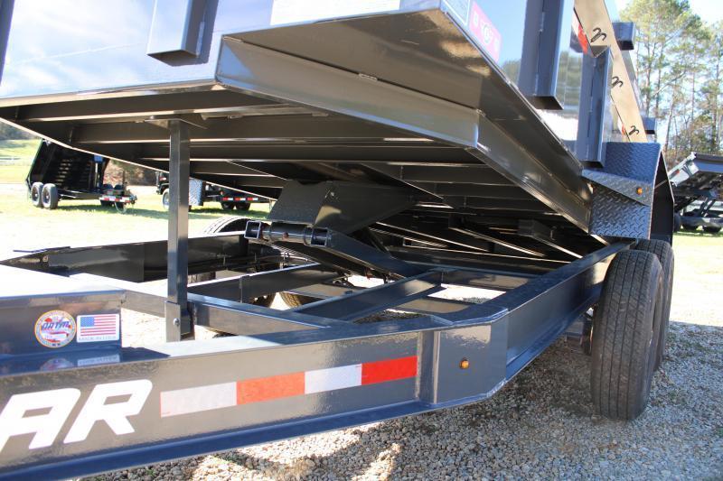 Lamar 83"X16' Tandem Axle 14K Grey Dump Trailer Lamar 83"X16' Tandem Axle 14K Grey Dump Trailer