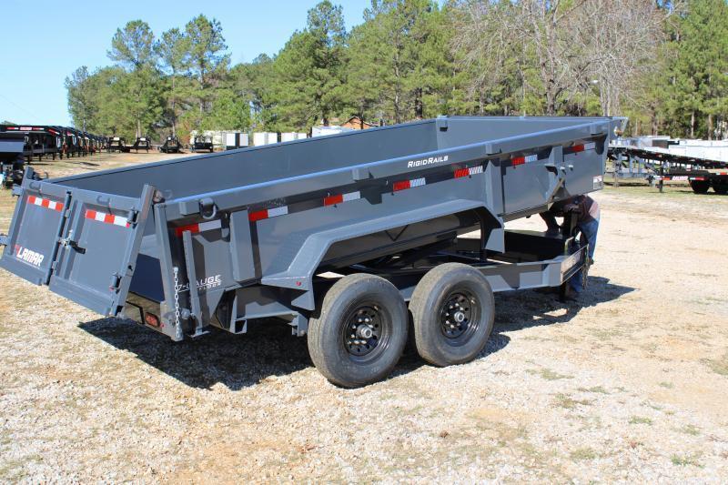 Lamar 83"X16' Tandem Axle 14K Grey Dump Trailer Lamar 83"X16' Tandem Axle 14K Grey Dump Trailer