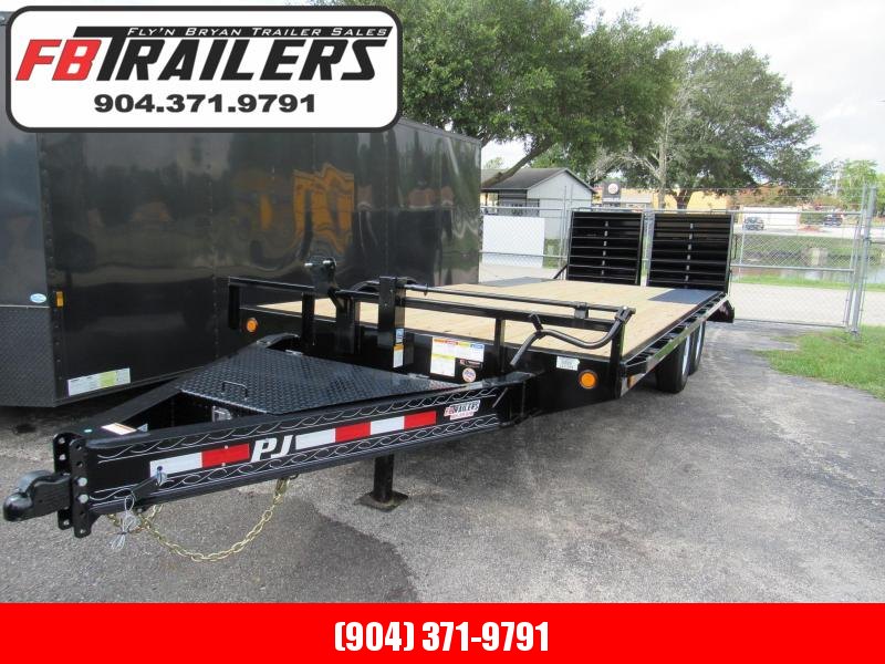 2020 PJ Trailers 20' Deckover with Monster Ramps Equipment Trailer 2020 PJ Trailers 20' Deckover with Monster Ramps Equipment Trailer