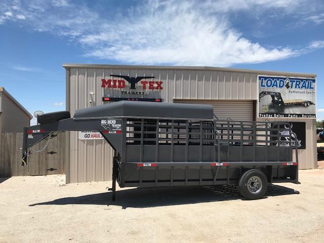 2019 Big Bend 6x16 Gooseneck Livestock Trailer Mid Tex Trailers