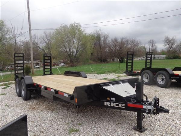 Rice 82 x 20'+2' 14000# Bumper Pull Heavy Duty Flatbed Trailer Rice 82 x 20'+2' 14000# Bumper Pull Heavy Duty Flatbed Trailer