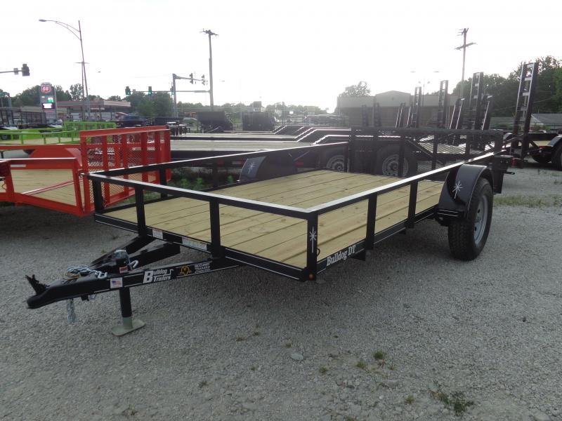 Bulldog 82 x 12+2 Dovetail Black Utility Trailer Bulldog 82 x 12+2 Dovetail Black Utility Trailer