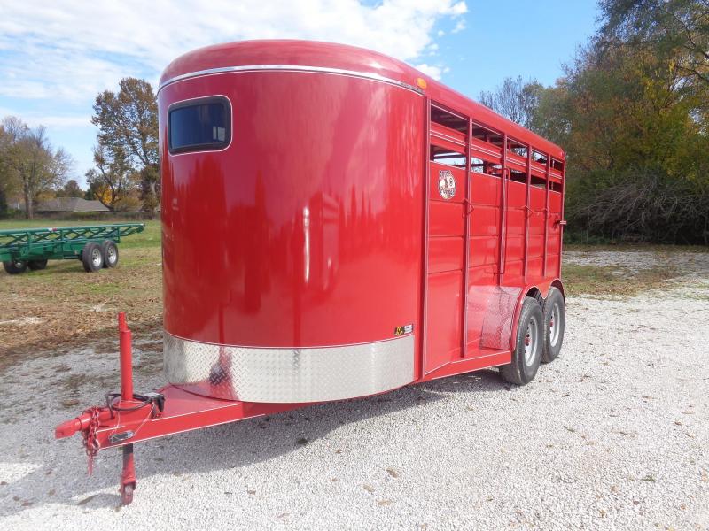 Brush Popper 16' x 6' Bumper Pull Stock Trailer Brush Popper 16' x 6' Bumper Pull Stock Trailer
