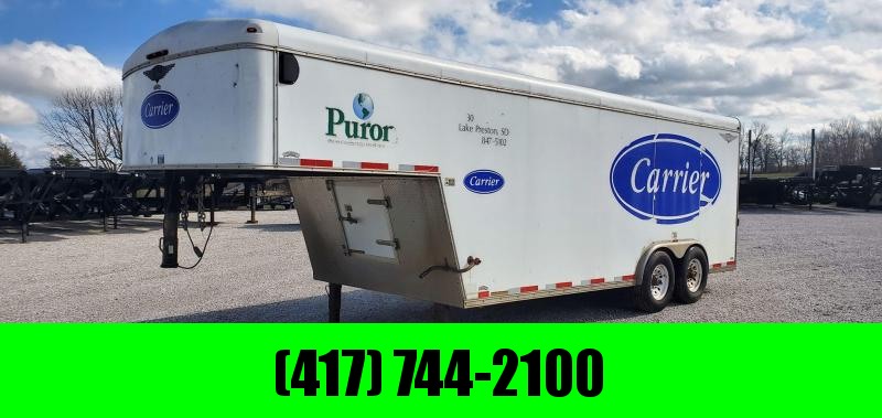 2003 H&H 8.5X18 GN WHITE ROUND TOP CARGO W/7' HEIGHT 2003 H&H 8.5X18 GN WHITE ROUND TOP CARGO W/7' HEIGHT