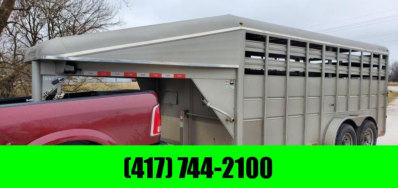 2015 Delta 6'8"X6'6"X16' GOOSENECK STOCK TRAILER W/7K AXLES & RUBBER FLOOR 2015 Delta 6'8"X6'6"X16' GOOSENECK STOCK TRAILER W/7K AXLES & RUBBER FLOOR