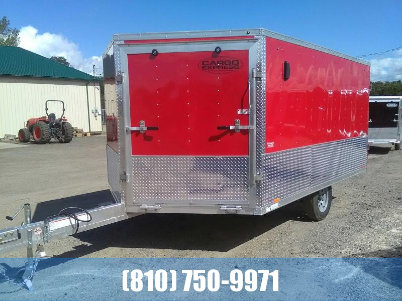 2020 Cargo Express AXDFT85X12 Drive On Drive Off Snowmobile Trailer 2020 Cargo Express AXDFT85X12 Drive On Drive Off Snowmobile Trailer