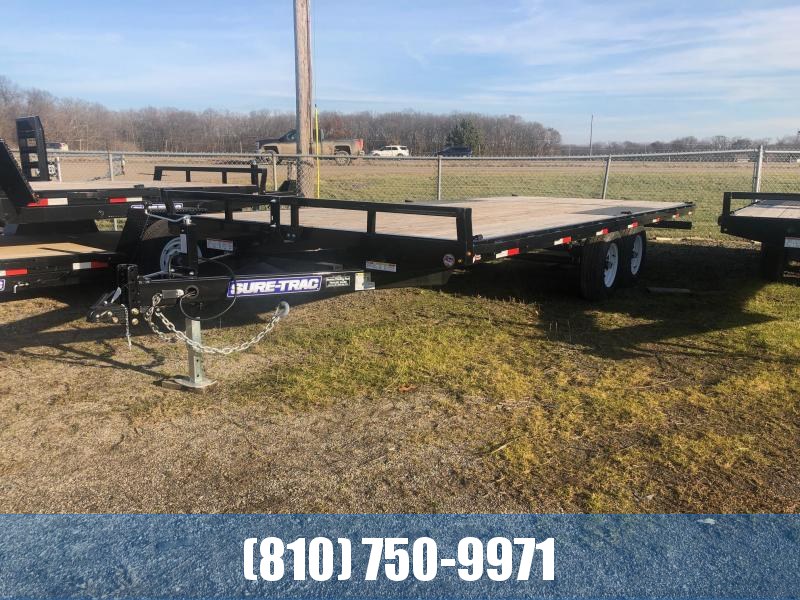 2019 Sure-Trac 8.5 x 20 10K Low Profile Flatbed Deckover Flatbed Trailer 2019 Sure-Trac 8.5 x 20 10K Low Profile Flatbed Deckover Flatbed Trailer