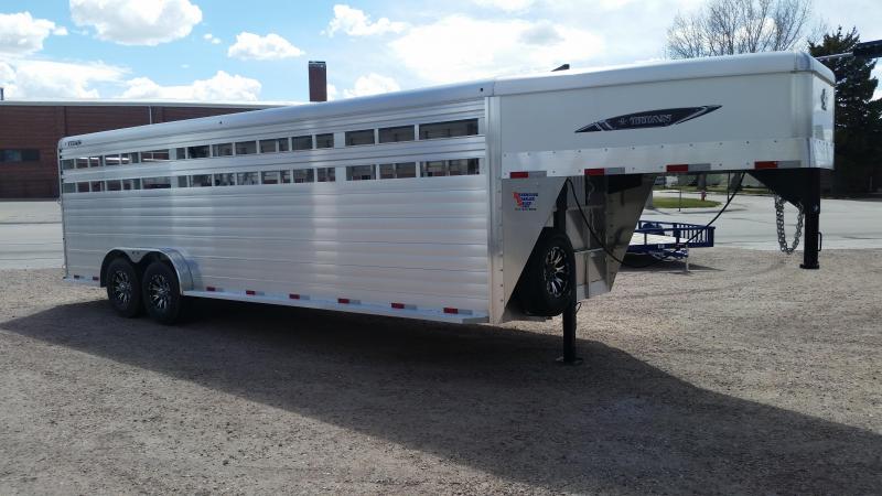 2020 Titan Trailers 24' ALUMINUM STOCK Livestock Trailer 2020 Titan Trailers 24' ALUMINUM STOCK Livestock Trailer