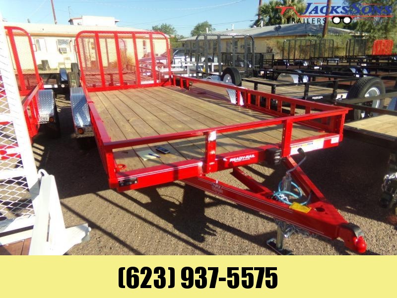 2020 PJ Trailers 16 X 83 UTV RAMP GATE UTILITY RED Utility Trailer 2020 PJ Trailers 16 X 83 UTV RAMP GATE UTILITY RED Utility Trailer