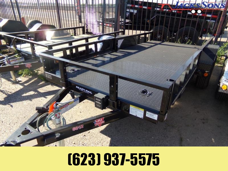 2020 PJ Trailers 5 X 12 STEEL DECK UTILITY W /BRAKES SIDE RAMPS Utility Trailer 2020 PJ Trailers 5 X 12 STEEL DECK UTILITY W /BRAKES SIDE RAMPS Utility Trailer